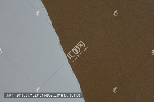 撕破白紙加牛皮紙背景