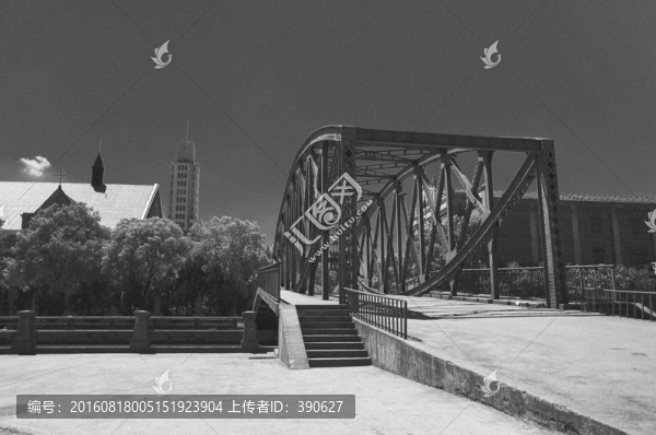 老上海街景,外白渡橋
