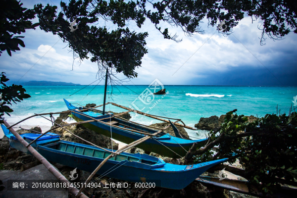 長灘島海岸螃蟹船風(fēng)光