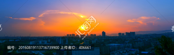 威遠縣縣城全景