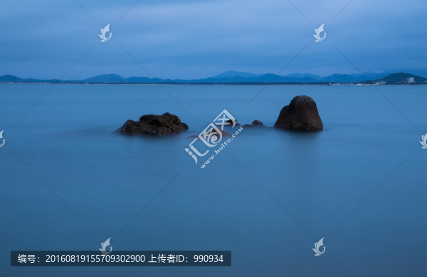 礁石,海景,慢門