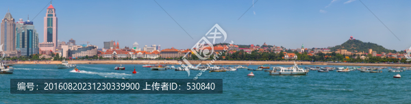 青島沿海風(fēng)光全景,大畫幅