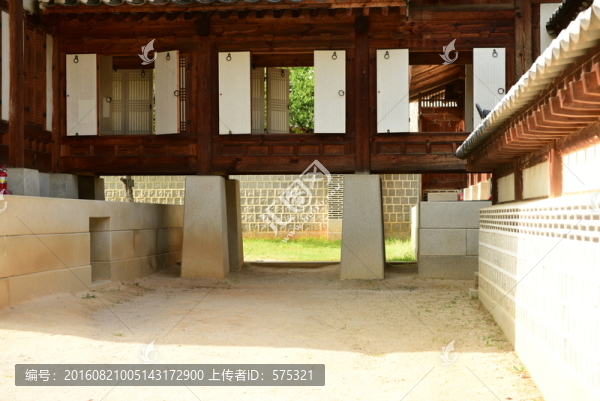 首爾景福宮,實木建筑