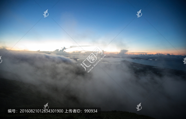 云霧,日出