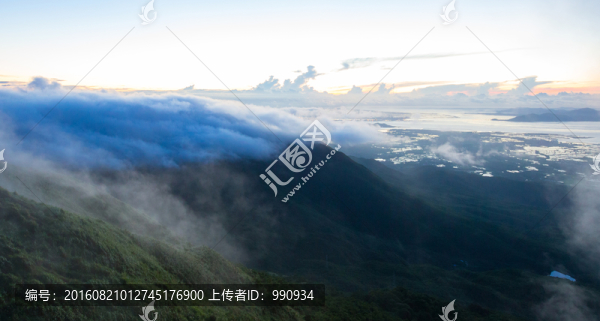 云霧,日出,云海
