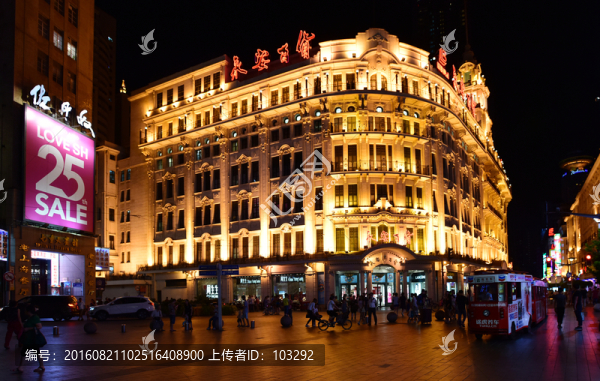 上海南京路步行街的永安百貨大樓