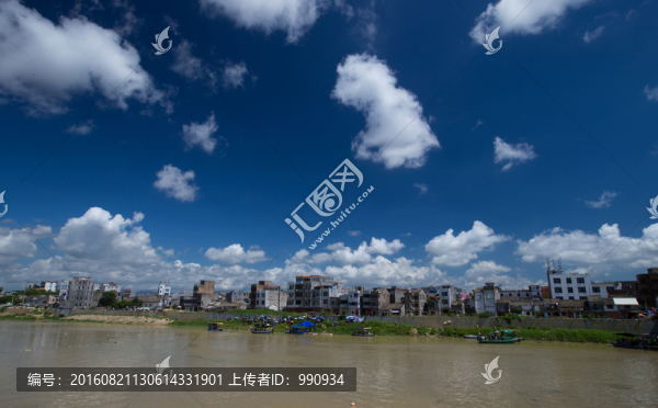 藍(lán)天,白云,云朵