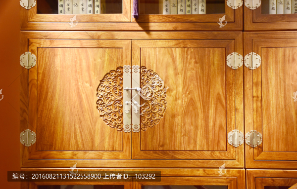 書柜精雕木門