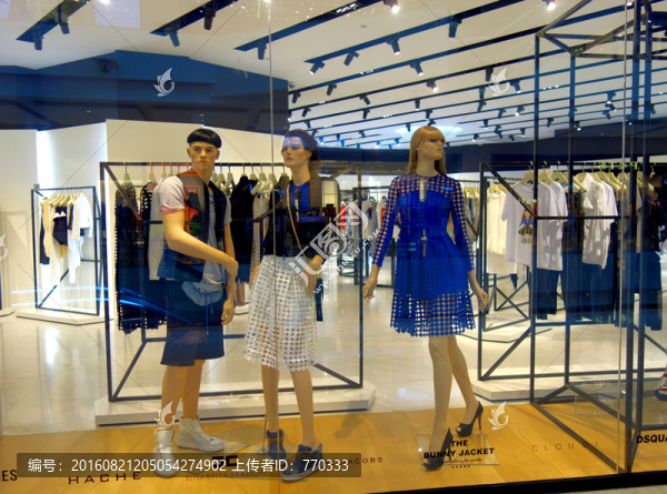 櫥窗,模特,服裝店