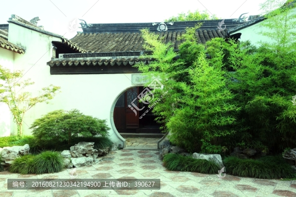 中式庭院,竹林小院