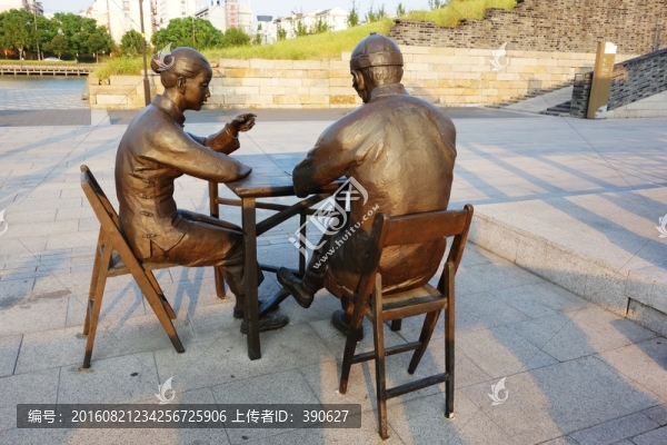 寫信,雕塑