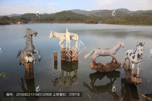 云南省普洱市洗馬河公園雕塑