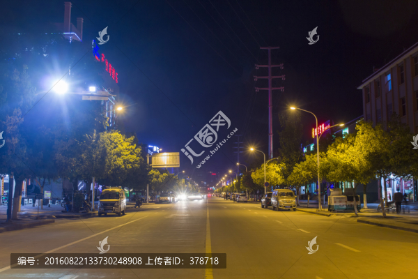 云南省普洱市梅園路夜景