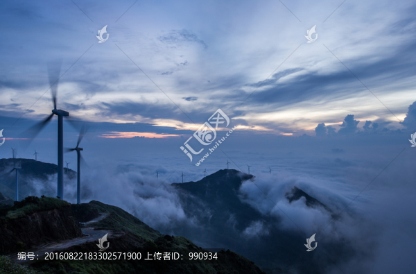 云海,云霧,日出