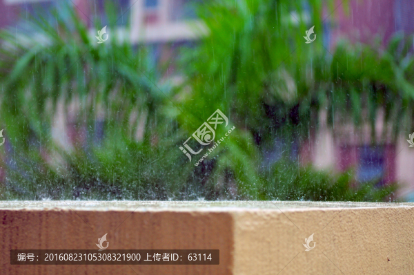 天氣,下雨,雨中倒影,雨絲