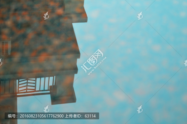 天氣,下雨,雨中倒影,雨絲,環(huán)