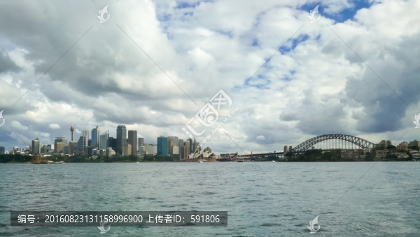 悉尼歌劇院和海港大橋遠(yuǎn)眺