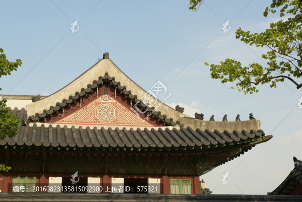 首爾景福宮古建,屋脊