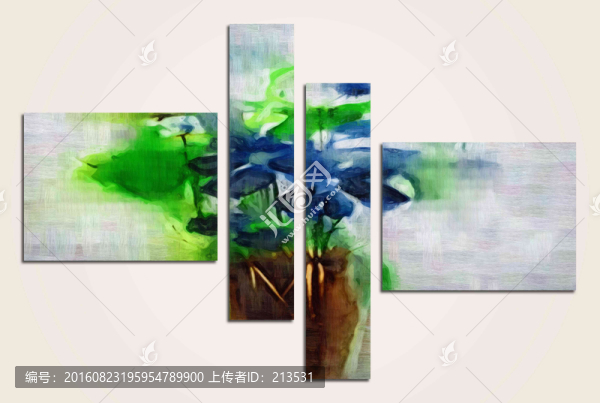 抽象油畫,組合畫
