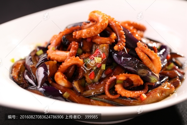 八爪魚燜茄子
