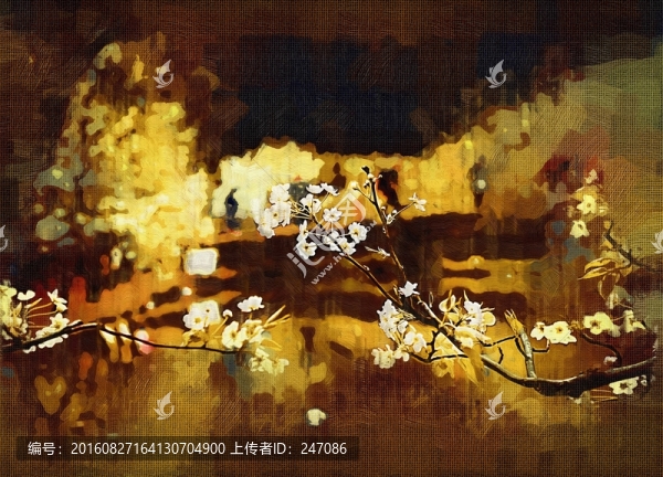 花卉,油畫