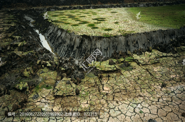龜裂田地