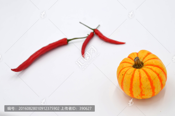 小南瓜和紅辣椒
