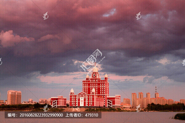 大慶,都市風(fēng)光,霞光
