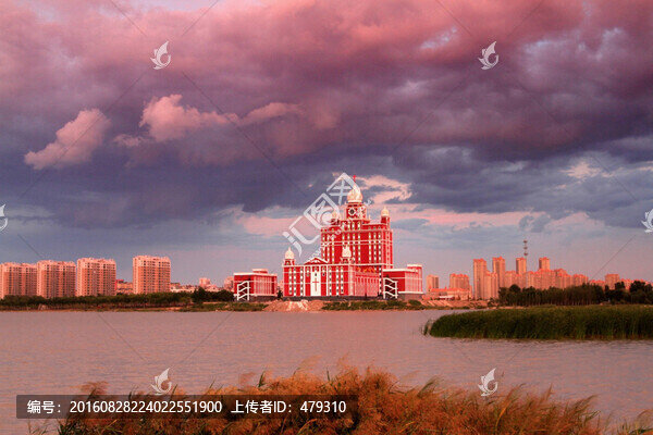 大慶,都市風(fēng)光,霞光