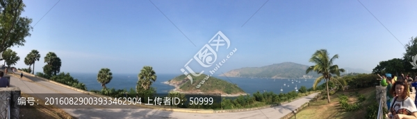 泰國海島全景照片