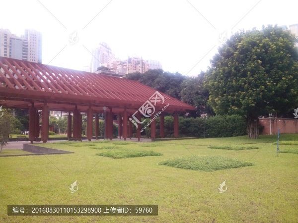 遺址休閑綠地長廊