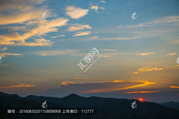 晚霞,彩云