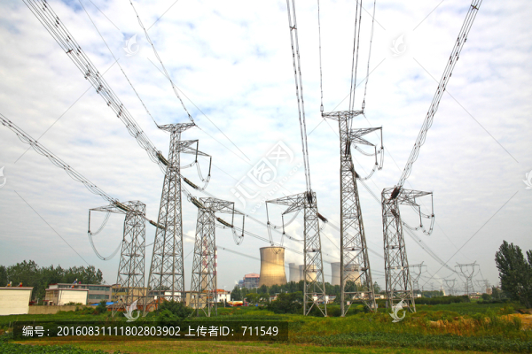 輸電塔,電力線路