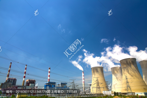 發(fā)電廠外景,高分辨大圖