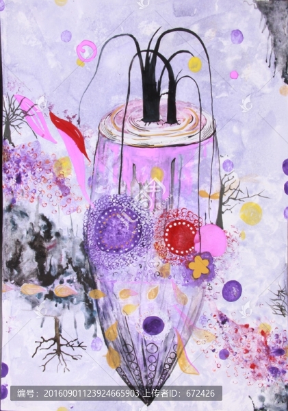 花卉家紡圖案花紋,朵花描稿設(shè)計(jì)