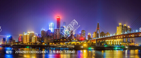 重慶夜景鳥瞰,,全景大畫幅