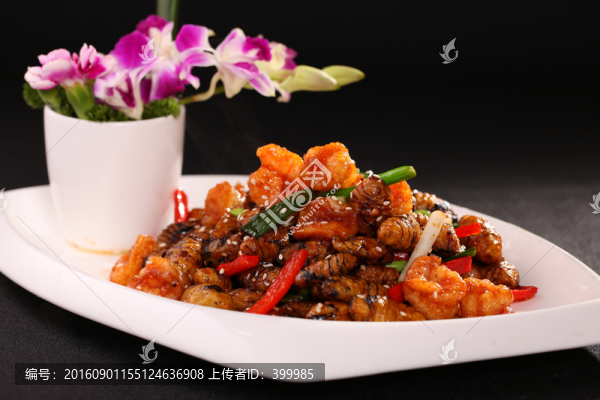 燒汁鮮蝦蛹