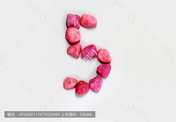 彩色石頭數(shù)字