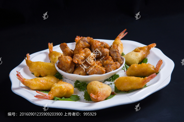 蝦芒拼排骨