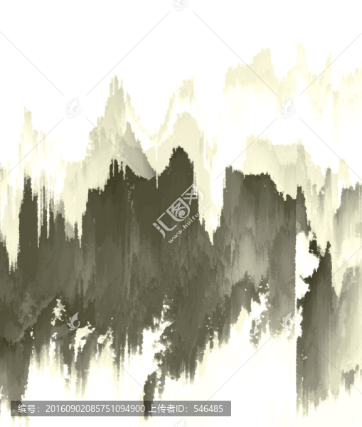 水墨山水,復(fù)古,合層