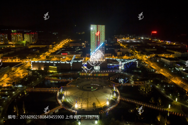 云南省玉溪市科技公園夜景