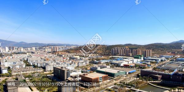 云南省玉溪市鳥瞰圖