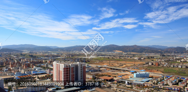 云南省玉溪市鳥瞰圖