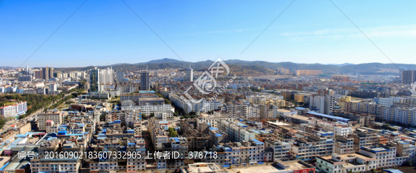 云南省玉溪市鳥瞰圖
