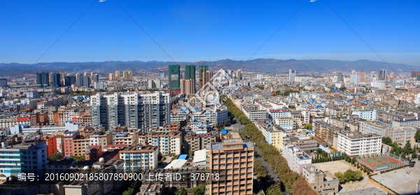 云南省玉溪市鳥瞰圖