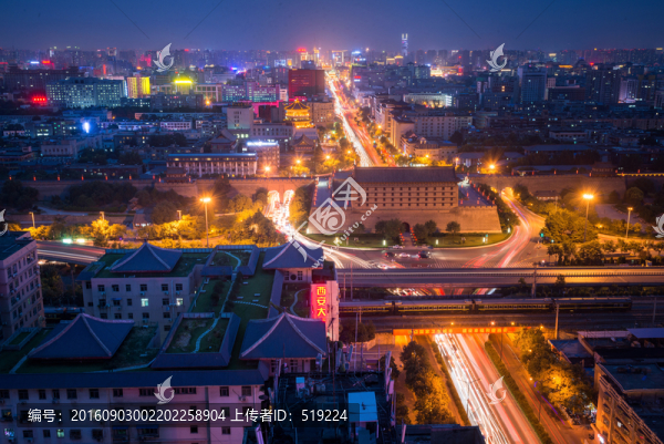 西安街景夜景