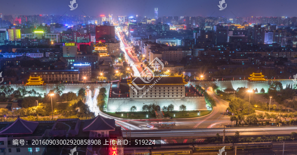 西安街景夜景