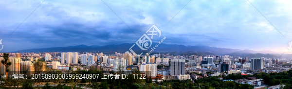 寶雞市全景圖