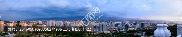 寶雞市全景圖