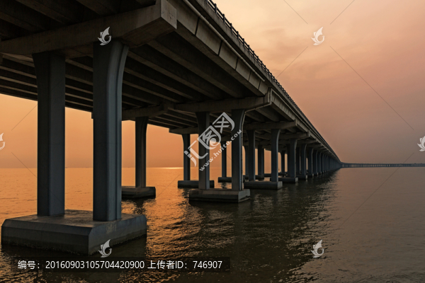 橋和夕陽(yáng)
